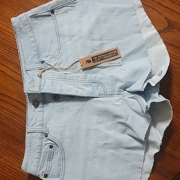 NWT The Normal Brand High-rise Cutoff Shorts in Light Wash, sz 29 - Picture 6 of 6